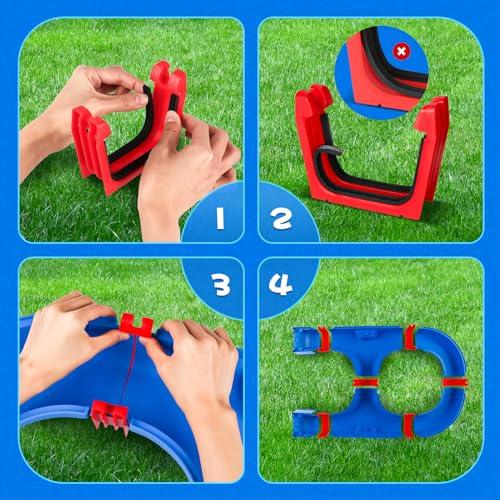 【並行輸入品】zinat Water Table for Toddlers， Outdoor Kids Water Sensory Table_4