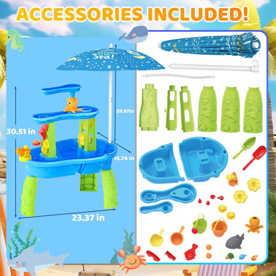 【並行輸入品】【2024 Newest】Auto Water Absorbing Water Table for Toddlers 3 5,の画像