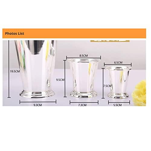 【並行輸入品】Vases European Metal Silver Plated Desktop Vase Creative Home Deの画像