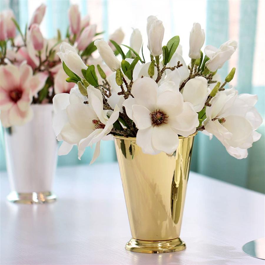 【並行輸入品】Vases European Metal Silver Plated Desktop Vase Creative Home Deの画像