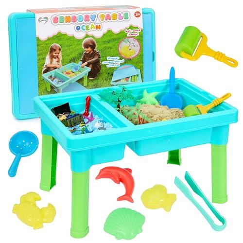 【並行輸入品】Carolart Ocean Sensory Table with Sensory Sands,Ocean Sensory Biの画像