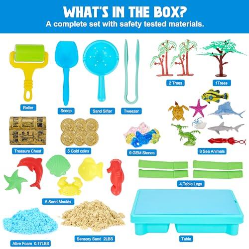 【並行輸入品】Carolart Ocean Sensory Table with Sensory Sands,Ocean Sensory Biの画像