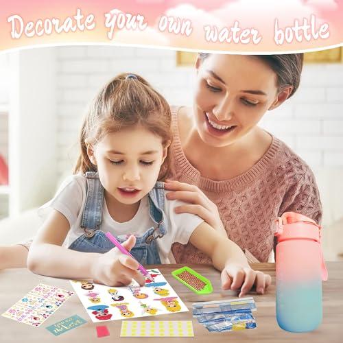 【並行輸入品】Wbesty Decorate Your Own Water Bottle Kits for Girls Age 4 12, Pの画像