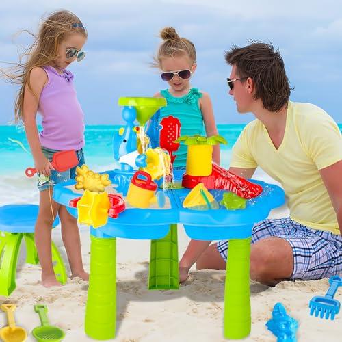 【並行輸入品】deAO 屋外用ウォーターテーブル 子供用 SWT 21 deAO Sand and Water Table Beach Toysの画像