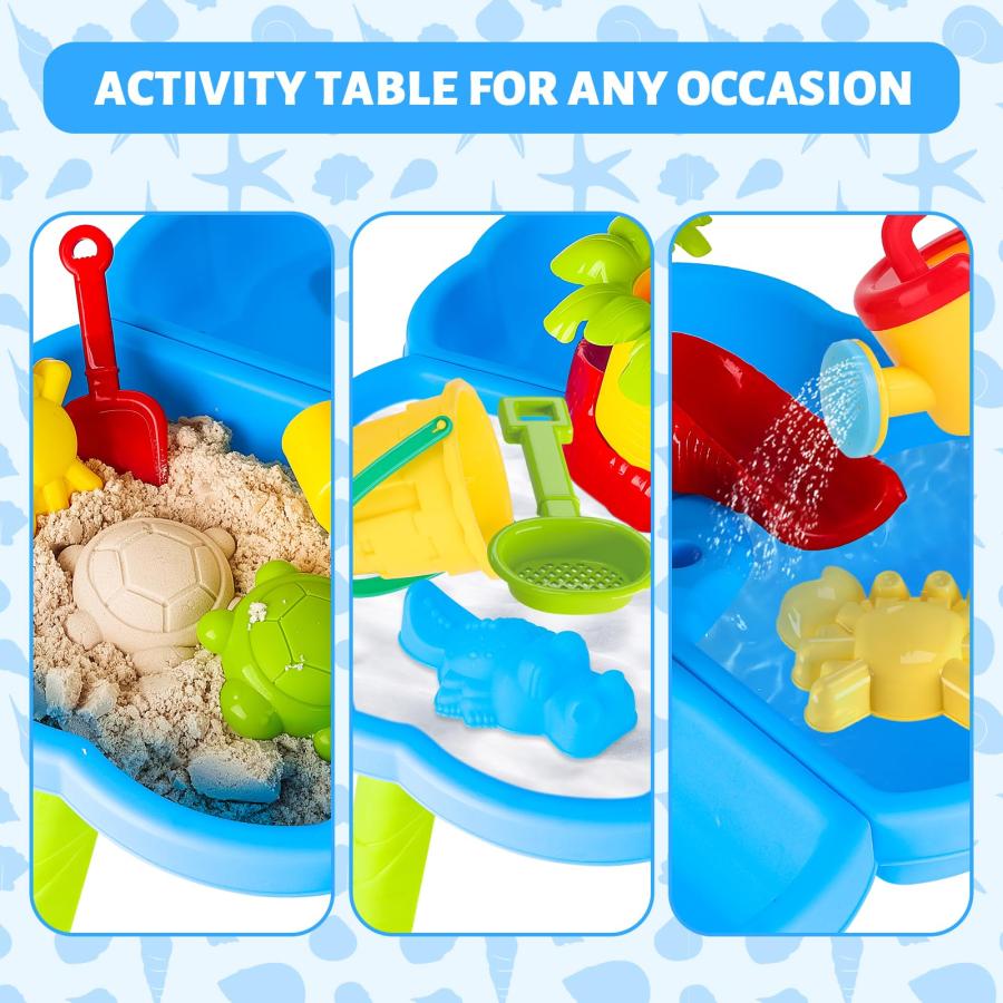 【並行輸入品】deAO Sand Water Table Toy Sensory Table Outdoor Sand and Water Pの画像