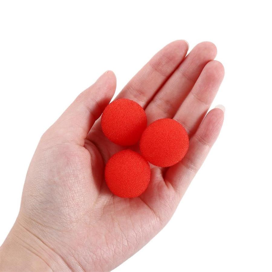 【並行輸入品】10 Pcs Red Sponge Soft Ball, Magic Sponge Ball Magic Props Magicの画像