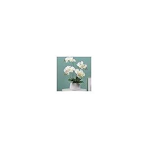 【並行輸入品】Fake Flowers Artificial Orchids in Ceramic Vase,Small Artificialの画像