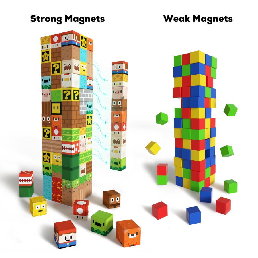 【並行輸入品】GobiDex 100PCS Magnetic Blocks Game Based Kid Toys for Boys Girlの画像