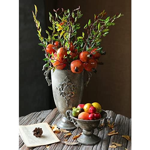 【並行輸入品】Original Vases Golden Vintage Old Wrought Iron Vase Flower Silveの画像