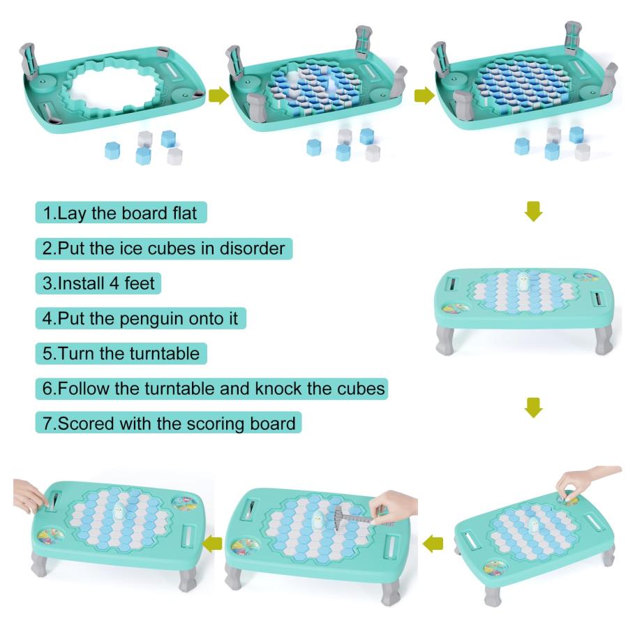 【並行輸入品】Dazhshun アイスブレーカーズゲーム、アイスブレイカー「アイスブレーカー」ペンギンを氷の上で保存するファミリー面白いテーブル_3
