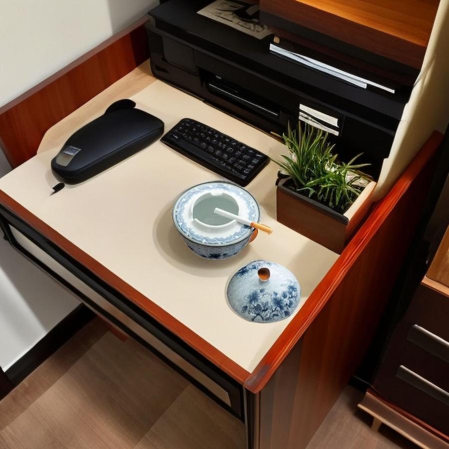 【並行輸入品】Heuvcnsr 蓋付きセラミック灰皿 防風シガレット灰皿 屋内屋外用 灰皿 スモーカーズ収納 デスクトップ 灰皿 雑草 ホームオの画像