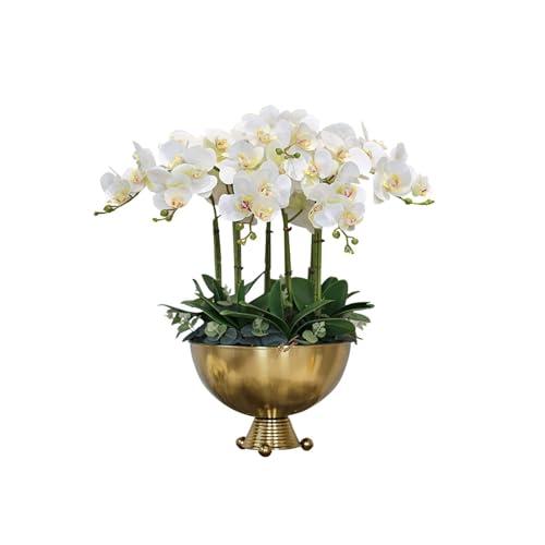 【並行輸入品】VducK Artificial Flowers in Pot, Living Room Large Simulation Flの画像