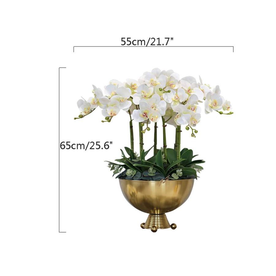 【並行輸入品】VducK Artificial Flowers in Pot, Living Room Large Simulation Flの画像