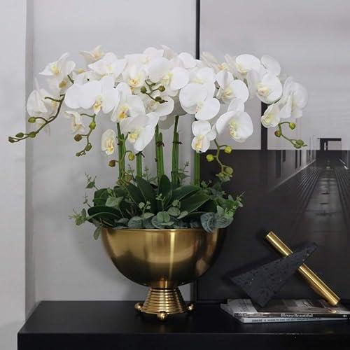 【並行輸入品】VducK Artificial Flowers in Pot, Living Room Large Simulation Flの画像