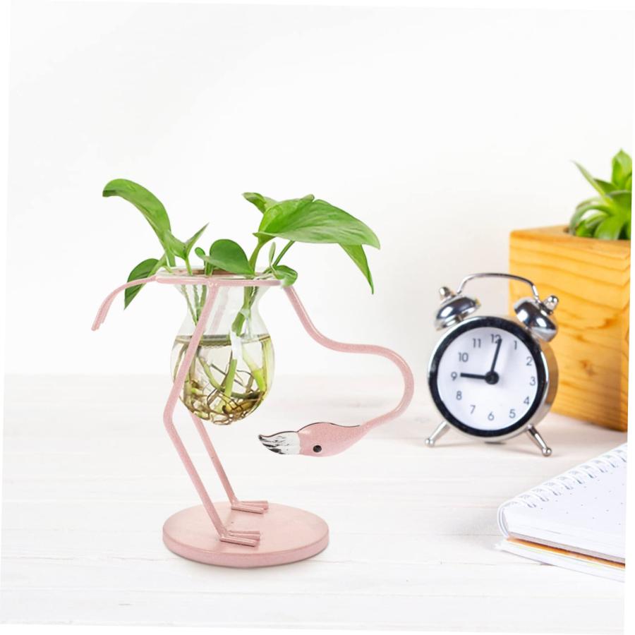 【並行輸入品】Alipis 4pcs Flamingo Vase Houseplant Planter Animal Flower Vase_9