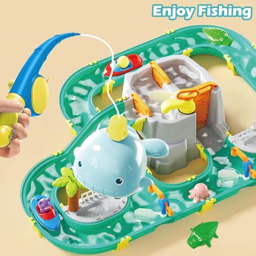 【並行輸入品】HAYXUN Water Table for Toddlers Age 3 5   Water Park Toy on Flooの画像