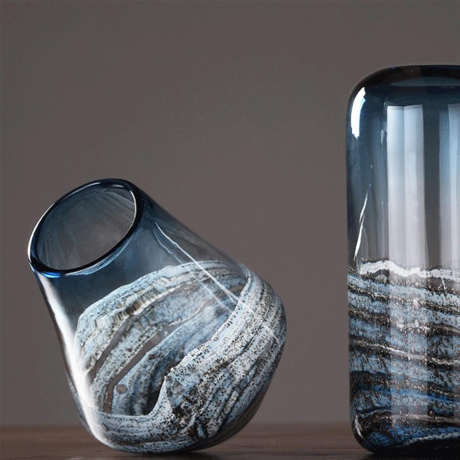 【並行輸入品】Flower Vases Decorative Glass Vase Modern Transparent Decor Flowの画像