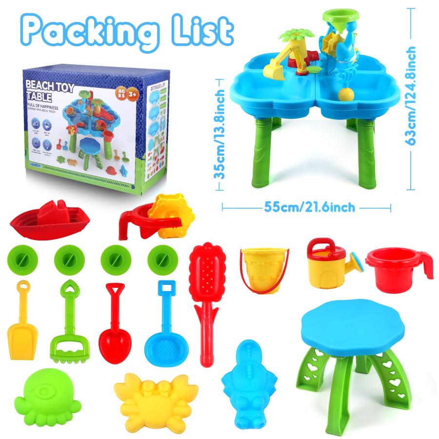 【並行輸入品】VINTOP Water Table Toys for Toddlers 1 3 3 5 4 8, Outdoor Waterの画像