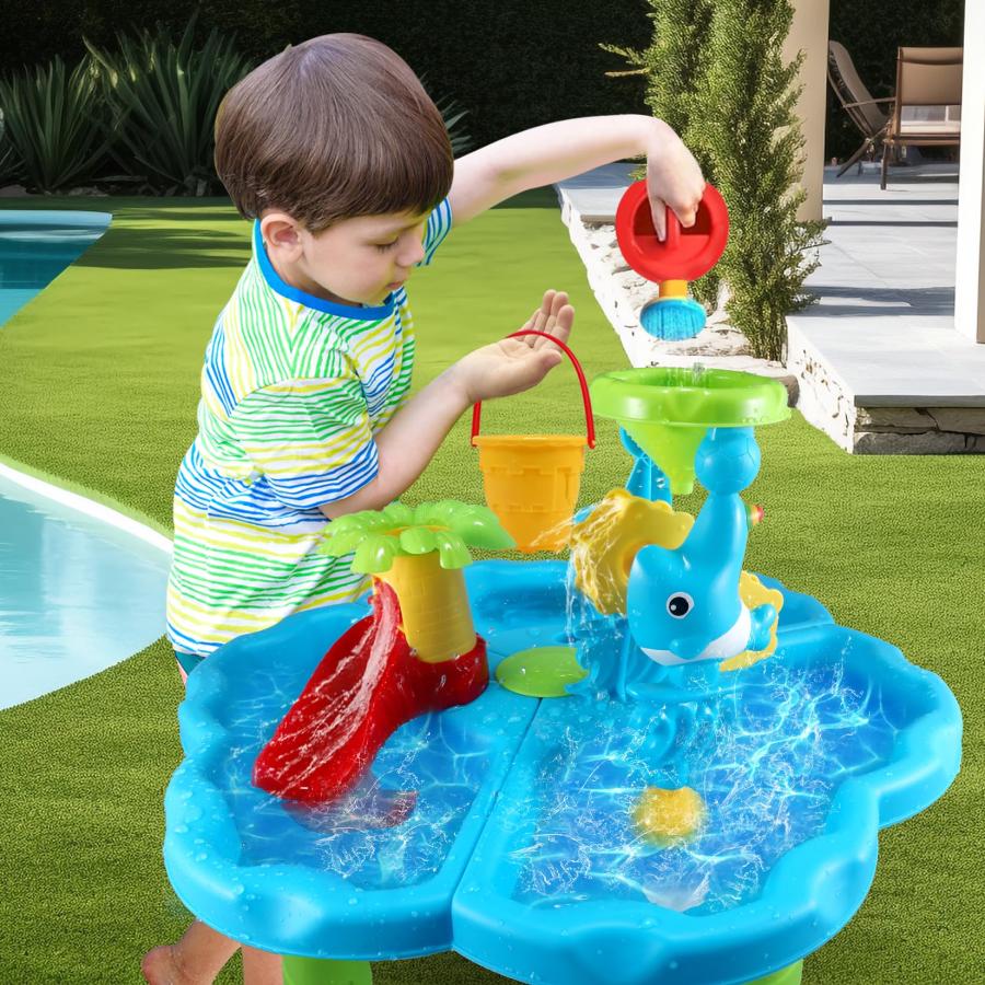 【並行輸入品】VINTOP Water Table Toys for Toddlers 1 3 3 5,Kids Outdoor Play Eの画像
