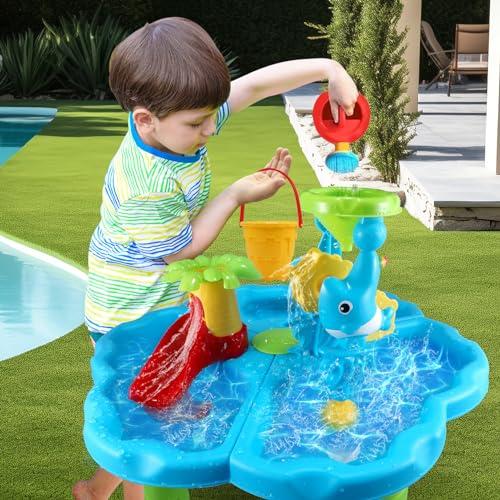 【並行輸入品】VINTOP Water Table Toys for Toddlers 1 3 3 5,Kids Outdoor Play Eの画像