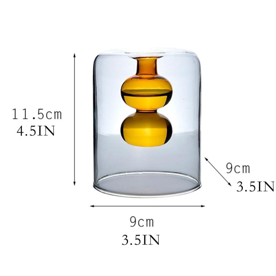 【並行輸入品】Flower Vases Decorative Simple Creative Glass Vase Hydroponic Fl_3