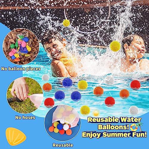 【並行輸入品】再利用可能なウォーターバルーン100個。ウォーターボールおもちゃのスプラッシュソーカーボムボール、再利用可能なスプラッシュウォータ |  | 04