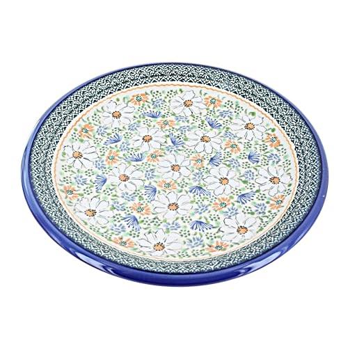 【並行輸入品】Blue Rose Polish Pottery Enchanted Garden Dinner Plate