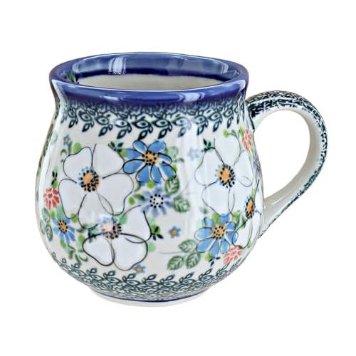 【並行輸入品】Blue Rose Polish Pottery Morning Medley Large Bubble Mug_1