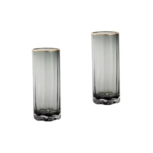 【並行輸入品】PRETYZOOM 2pcs Flower Vase Cylinder Vase Desktop Decor Clear Vas_1