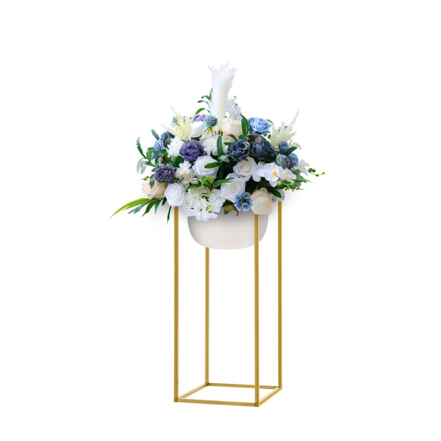 【並行輸入品】ILWorkTLs 10 Pcs Iron Flower Floor Vase Column Flower Stand,Tallの画像