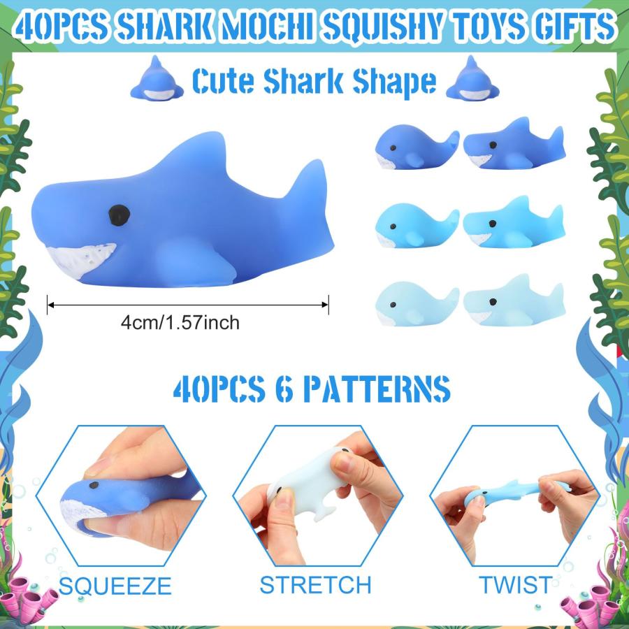 【並行輸入品】Sratte Summer Squeeze Sea Animals Toys Bulk Kawaii Squeeze Sea A_3