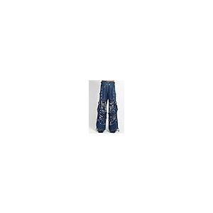 並行輸入品】Tripp NYC Denim Strap Shredder Pants [Blue Denim