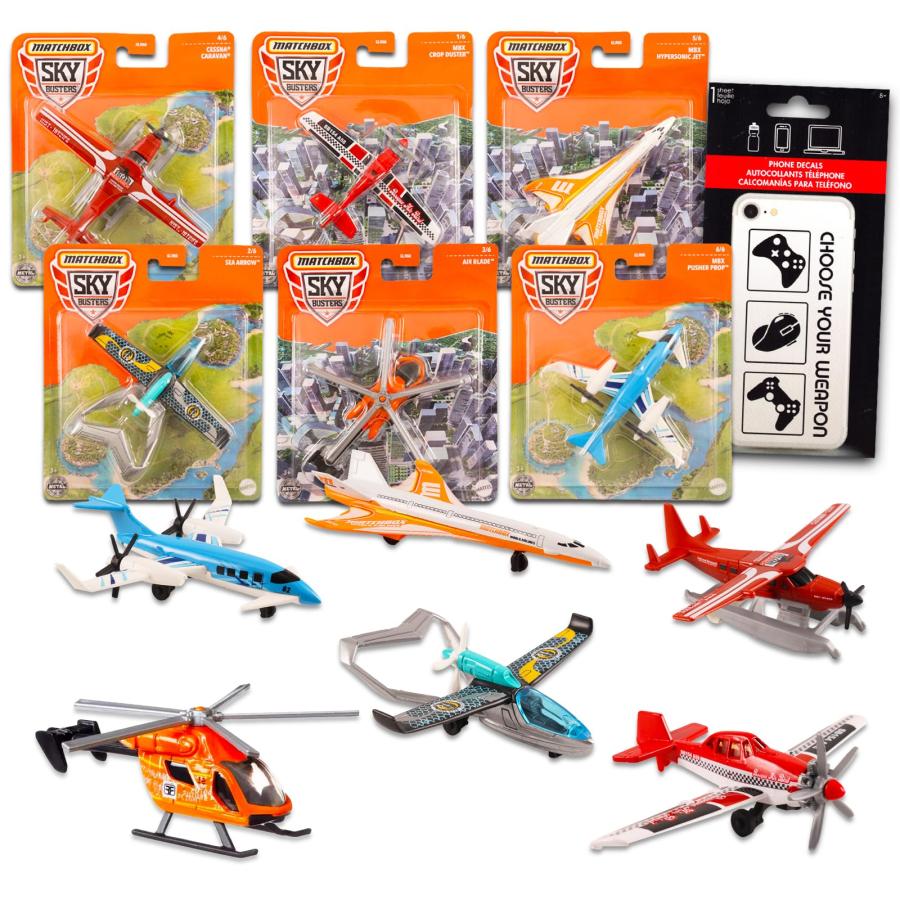 並行輸入品】Matchbox Sky Busters 6個パック おもちゃ 飛行機 男の子