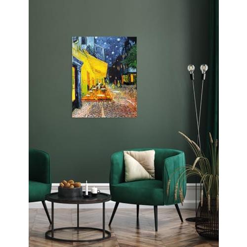 【並行輸入品】IPIC 夜のカフェテラス ヴィンセント・ヴァン・ゴッホ 絵画 ジークレー キャンバスプリント ウォールアート クラシックな世