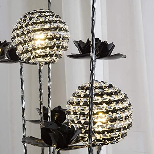 【並行輸入品】EESHHA Floor Lamp L〓mpara de Pie Silver Black Flower Led Floor Lの画像