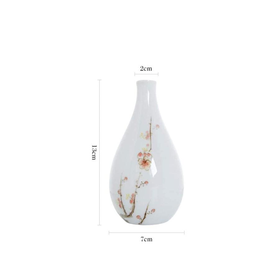 【並行輸入品】Small Vase Jade Porcelain Mini Hydroponic Flower Ceramic Insertの画像