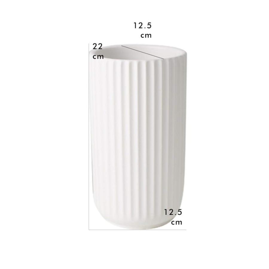 【並行輸入品】Pastoral Style Ceramic Vase Flower Living Room Flowers Flower Hoの画像