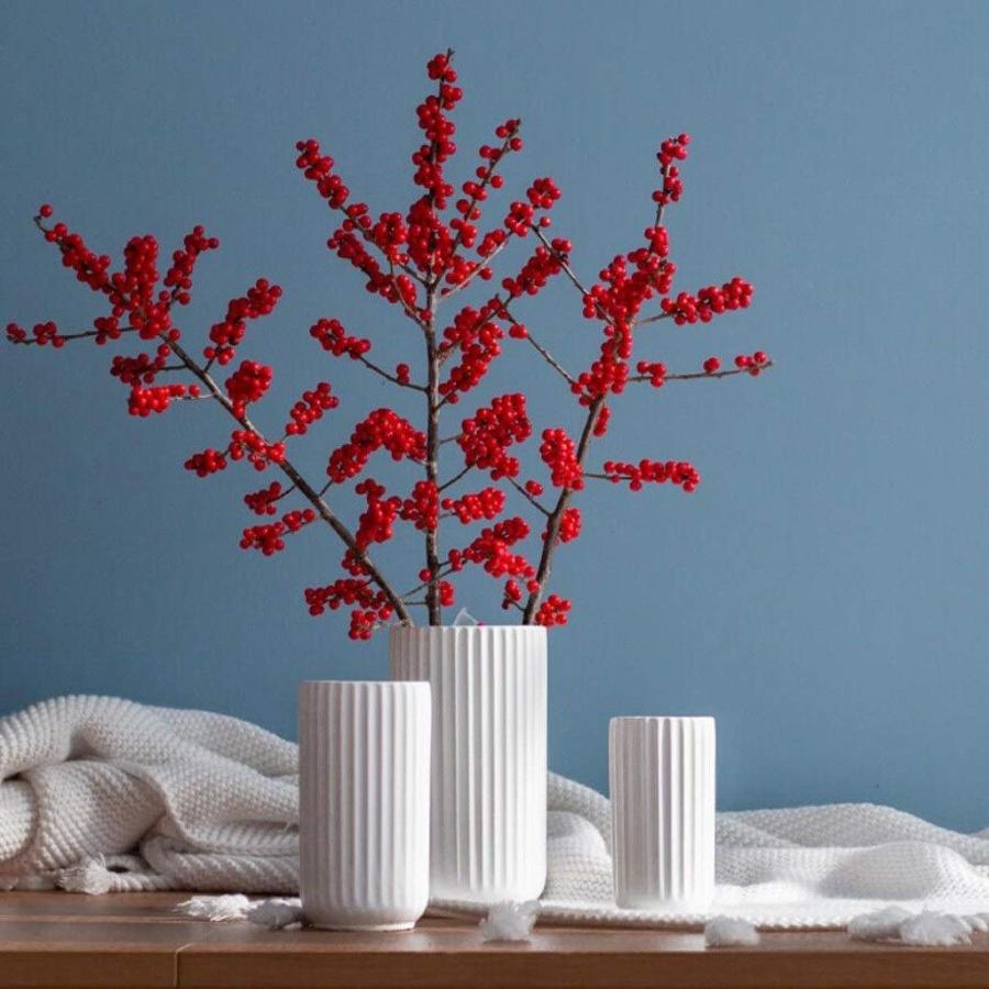 【並行輸入品】Pastoral Style Ceramic Vase Flower Living Room Flowers Flower Hoの画像