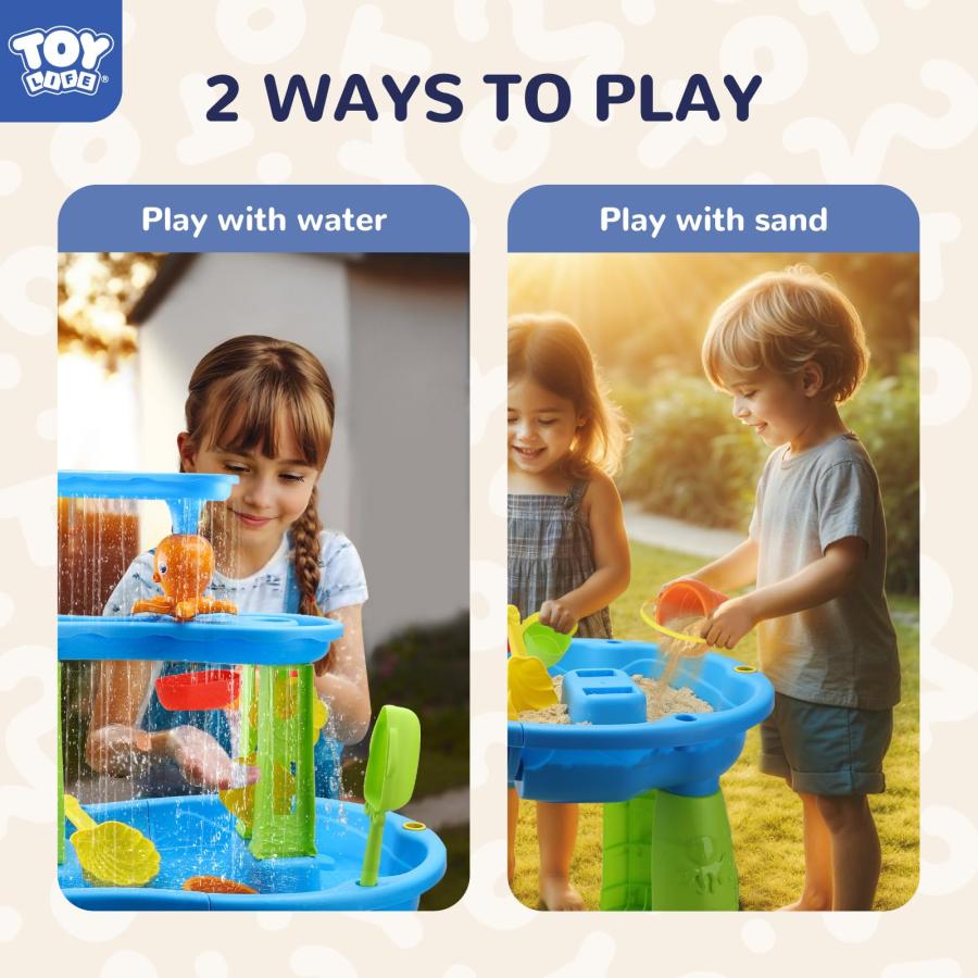 【並行輸入品】TOY Life Sand and Water Table, Water Table Toddlers 1 3, Water Tの画像