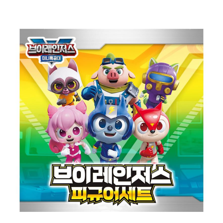 【並行輸入品】PRIMING WATER 韓国TVアニメーション ミニフォースVレンジャーズ ヒーローズ フィギュアセット アクショントイ PRの画像