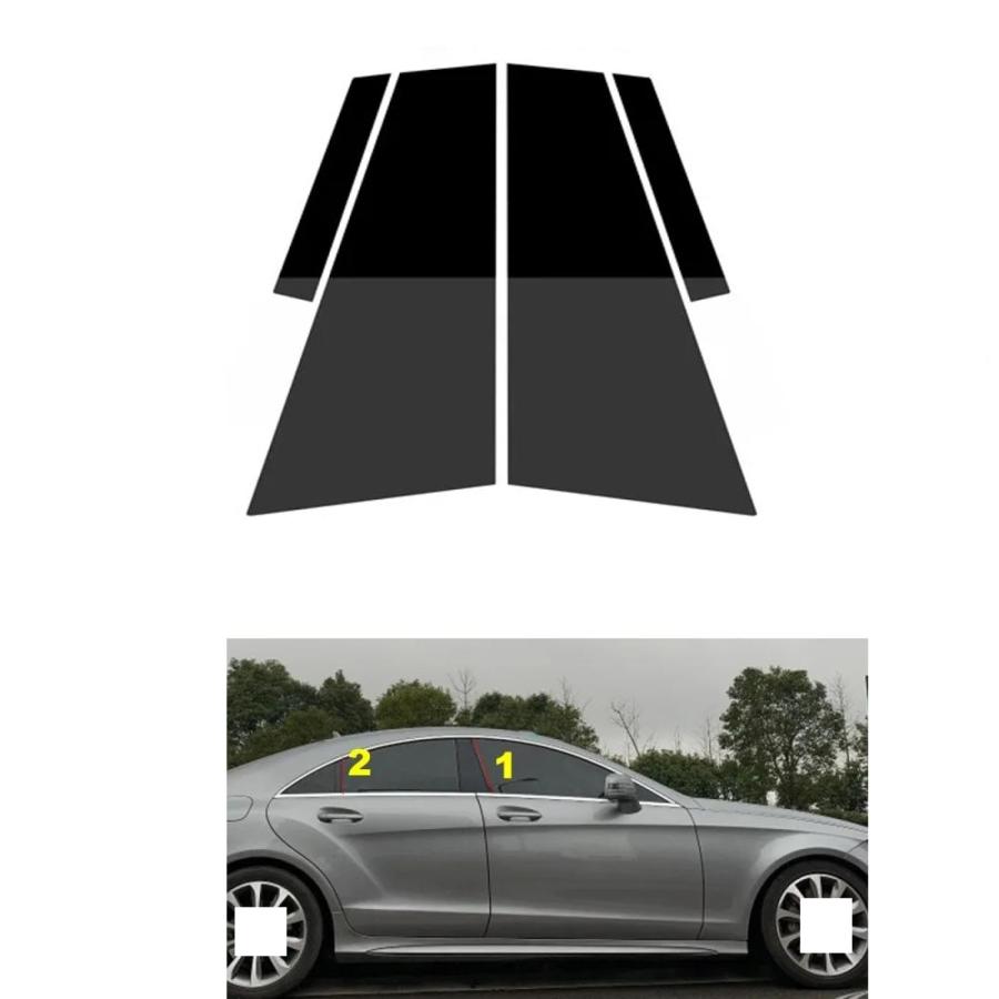 並行輸入品】B ピラーステッカーに適合するベンツ CLS CLASS 2012 2013