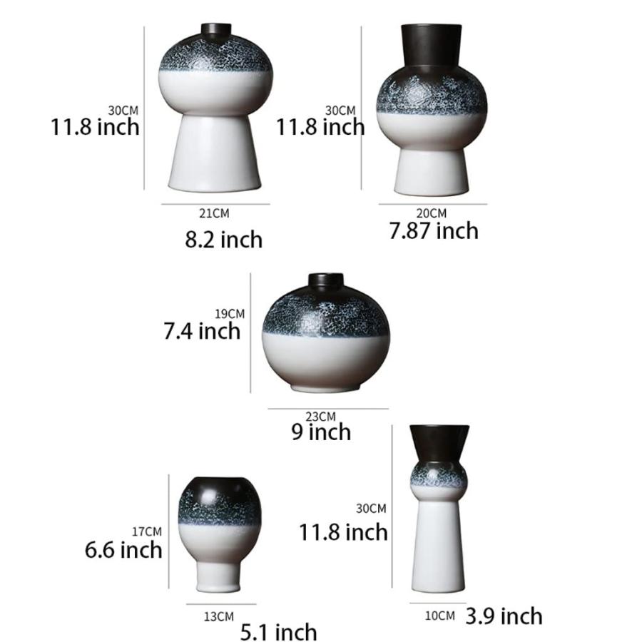 【並行輸入品】Flower Vase for Living Room Ceramic Vase, Flower Vases Home Decoの画像