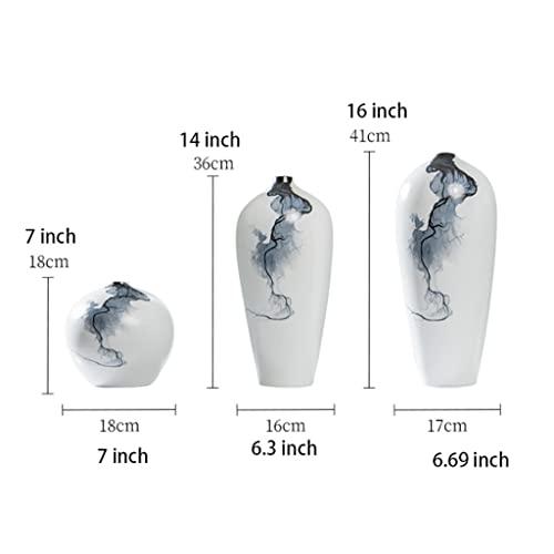 【並行輸入品】Flower Vase for Living Room Ceramic Vase, Glazed Decorative Vaseの画像