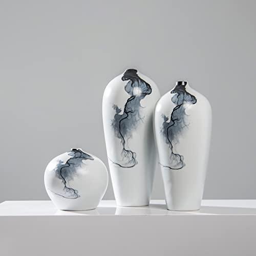 【並行輸入品】Flower Vase for Living Room Ceramic Vase, Glazed Decorative Vaseの画像