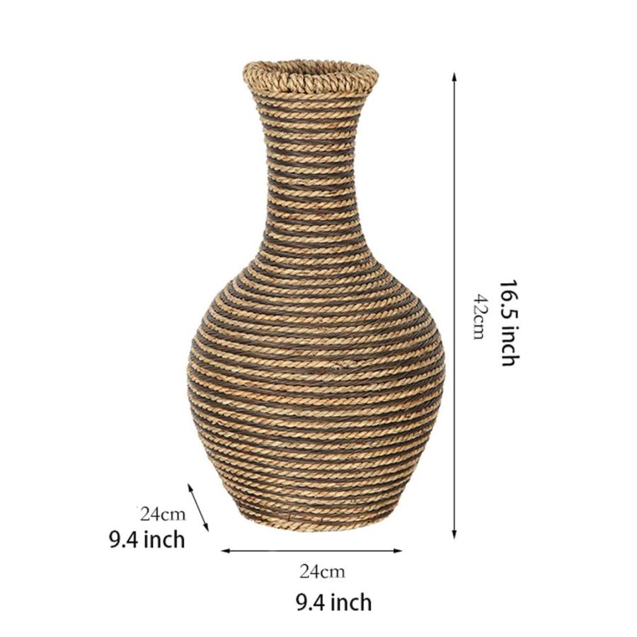 【並行輸入品】Flower Vase for Living Room Creative Flower Vase, Woven Vase Decの画像