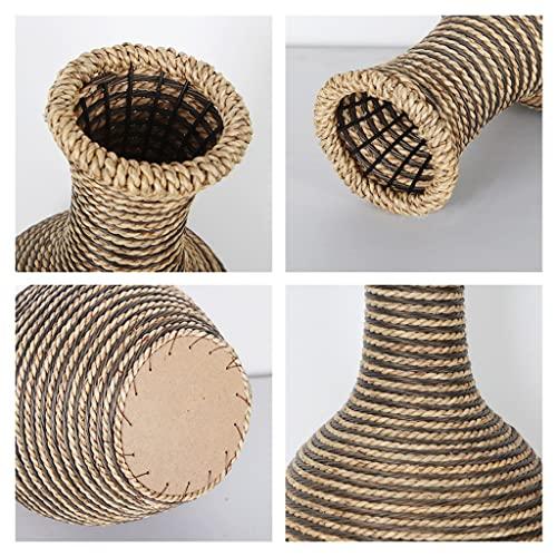 【並行輸入品】Flower Vase for Living Room Creative Flower Vase, Woven Vase Decの画像