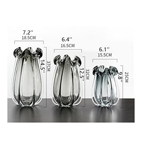 【並行輸入品】Flower Vase for Living Room Nordic Creativity Glass Vase Home Trの画像