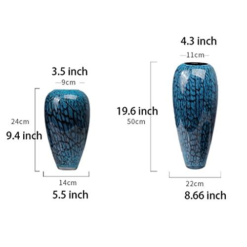 【並行輸入品】Flower Vase for Living Room Glass Vase for Flowers, Classical Enの画像