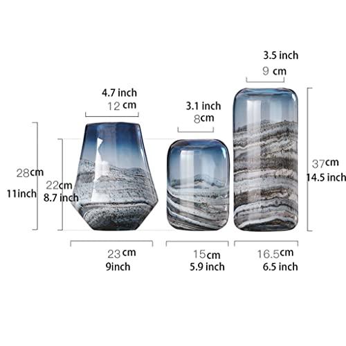 【並行輸入品】Flower Vase for Living Room Flower Vase,Glass Vase for Flowers,Vの画像