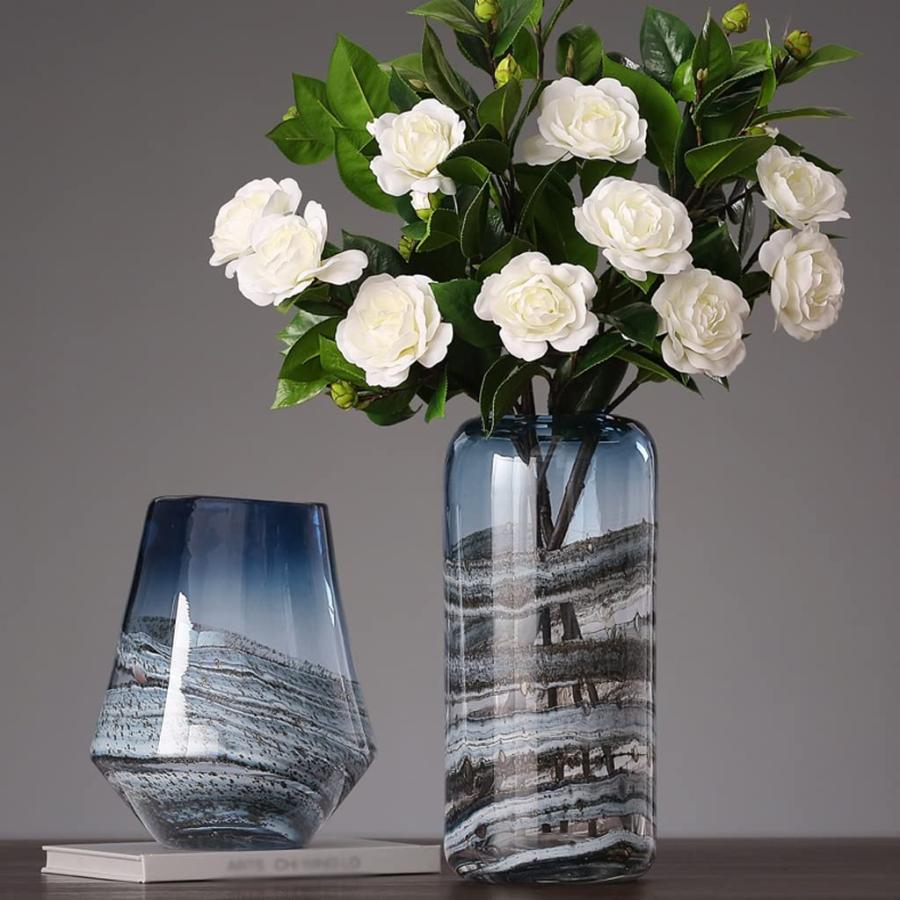 【並行輸入品】Flower Vase for Living Room Flower Vase,Glass Vase for Flowers,Vの画像